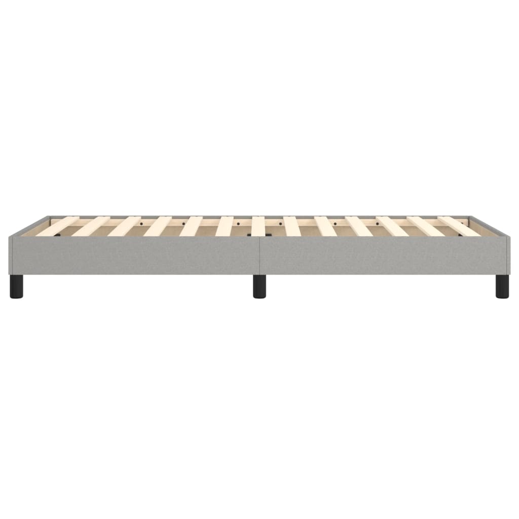 Boxspring sengeramme Lysegrå 80x200 cm Stof