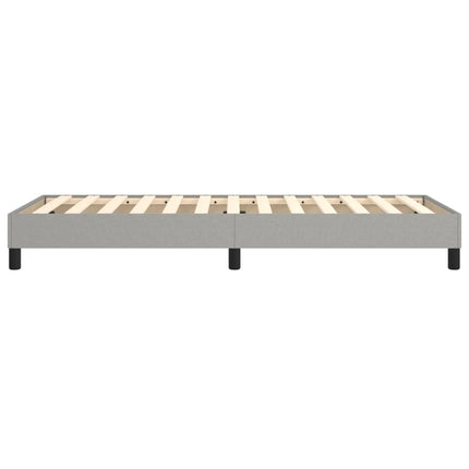 Boxspring sengeramme Lysegrå 80x200 cm Stof