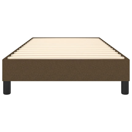 Boxspring sengeramme Mørkebrun 80x200 cm Stof
