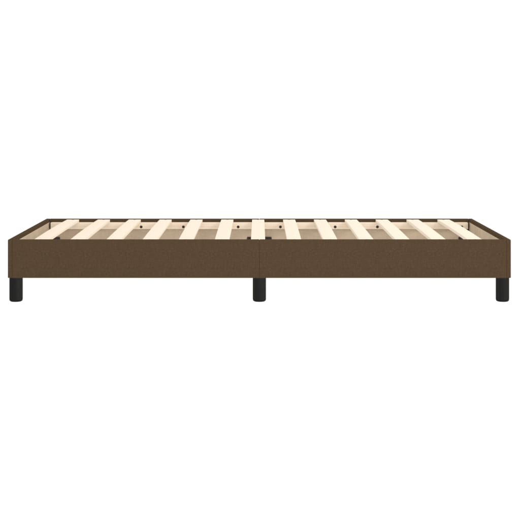 Boxspring sengeramme Mørkebrun 80x200 cm Stof