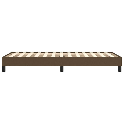 Boxspring sengeramme Mørkebrun 80x200 cm Stof