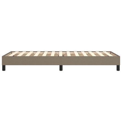Boxspring sengeramme 80x200 cm stof gråbrun