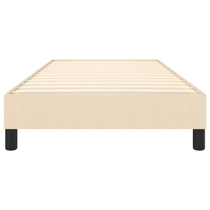 Boxspring sengeramme 80x200 cm stof cremefarvet