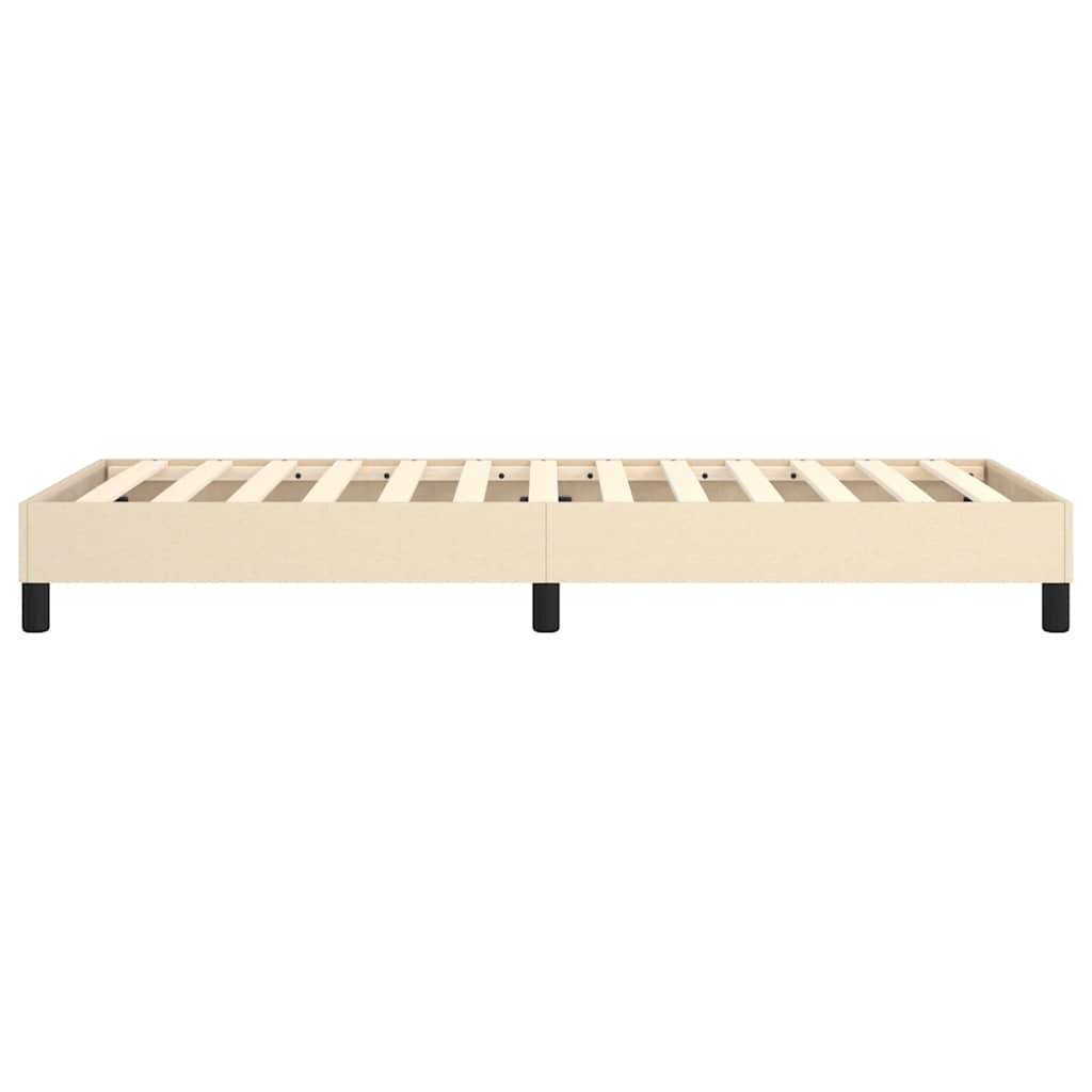 Boxspring sengeramme 80x200 cm stof cremefarvet