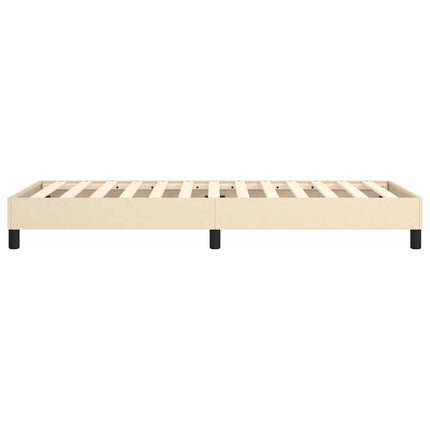 Boxspring sengeramme 80x200 cm stof cremefarvet