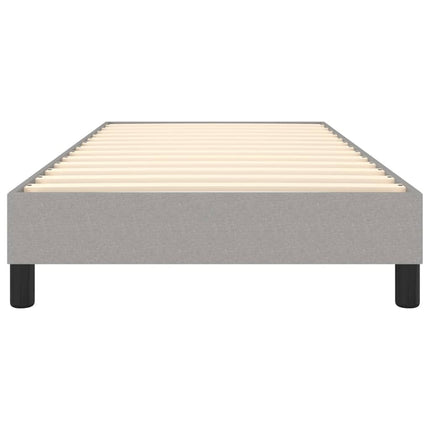 Boxspring sengeramme Lysegrå 90x190 cm Stof