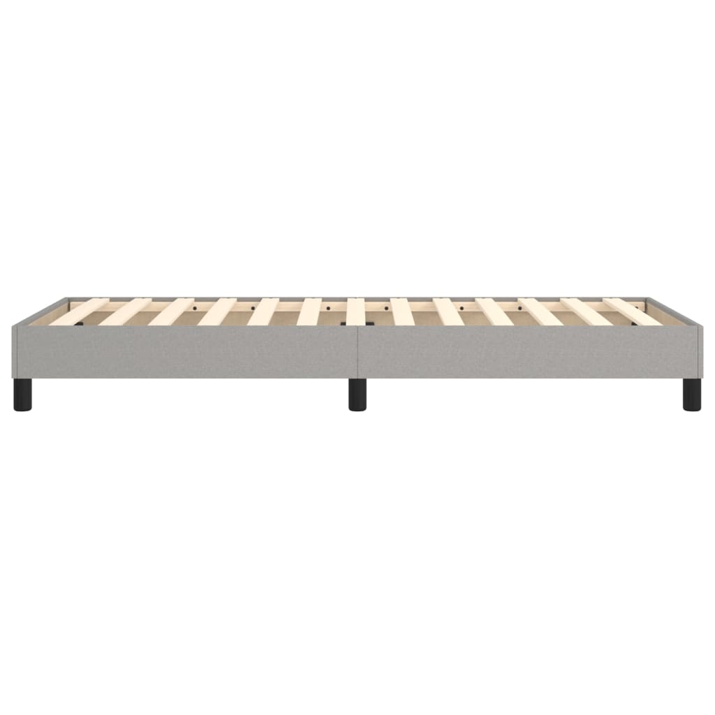 Boxspring sengeramme Lysegrå 90x190 cm Stof