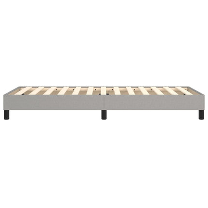 Boxspring sengeramme Lysegrå 90x190 cm Stof