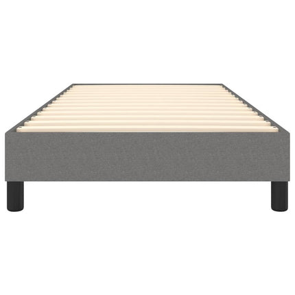Boxspring sengeramme Mørkegrå 90x190 cm Stof