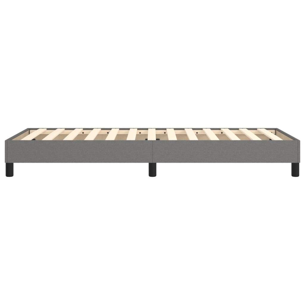 Boxspring sengeramme Mørkegrå 90x190 cm Stof