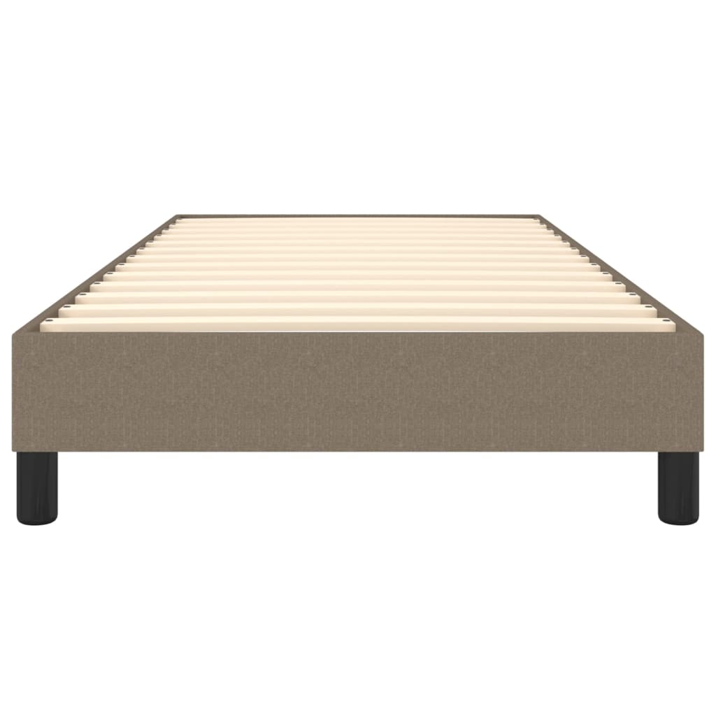 Boxspring sengeramme 90x190 cm stof gråbrun