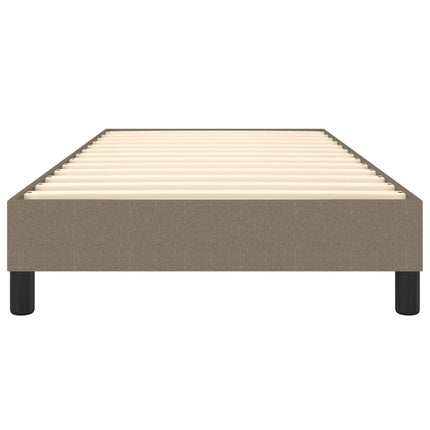 Boxspring sengeramme 90x190 cm stof gråbrun