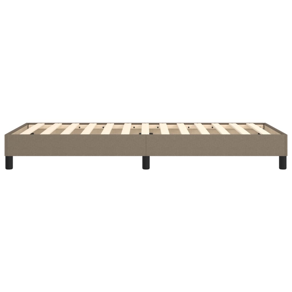 Boxspring sengeramme 90x190 cm stof gråbrun