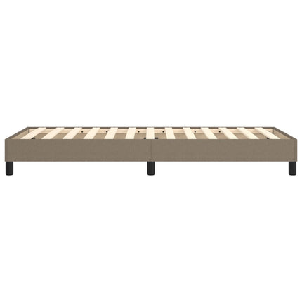 Boxspring sengeramme 90x190 cm stof gråbrun