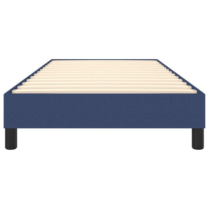 Boxspring sengeramme 90x190 cm stof blå