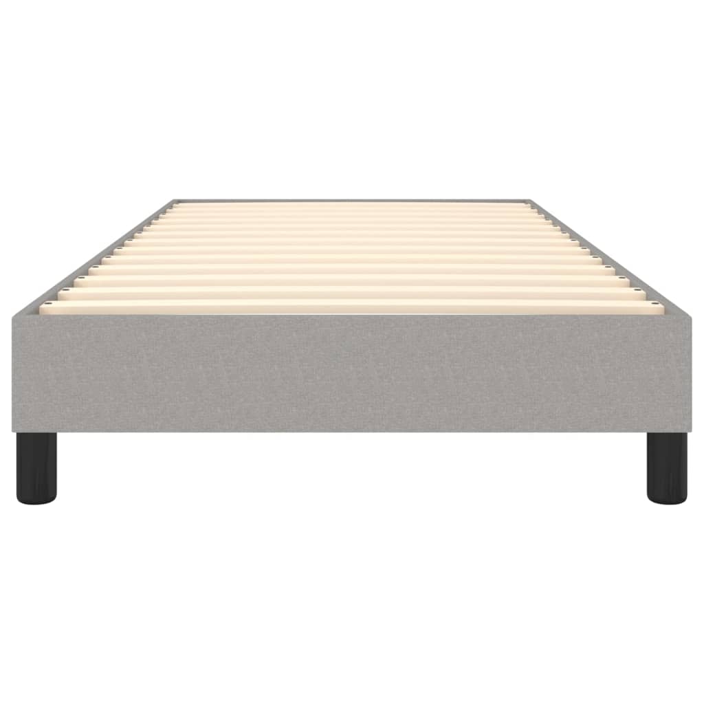 Boxspring sengeramme Lysegrå 90x200 cm Stof