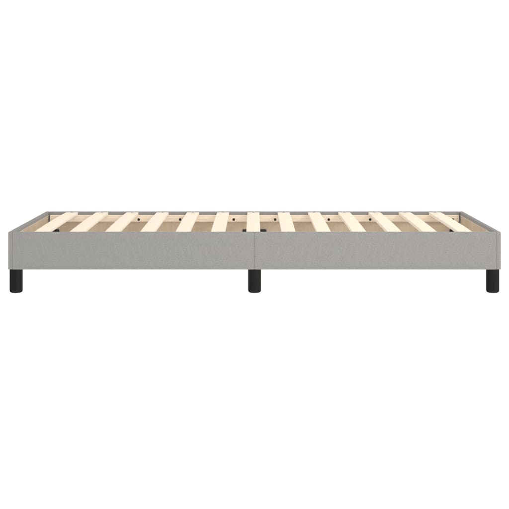 Boxspring sengeramme Lysegrå 90x200 cm Stof