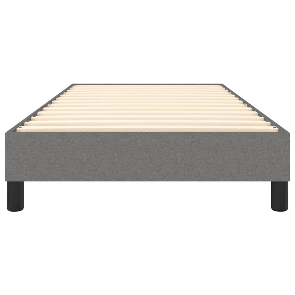 Boxspring sengeramme Mørkegrå 90x200 cm Stof