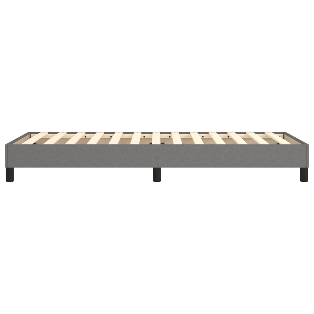 Boxspring sengeramme Mørkegrå 90x200 cm Stof