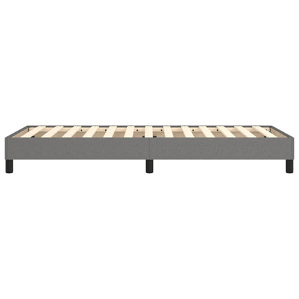 Boxspring sengeramme Mørkegrå 90x200 cm Stof