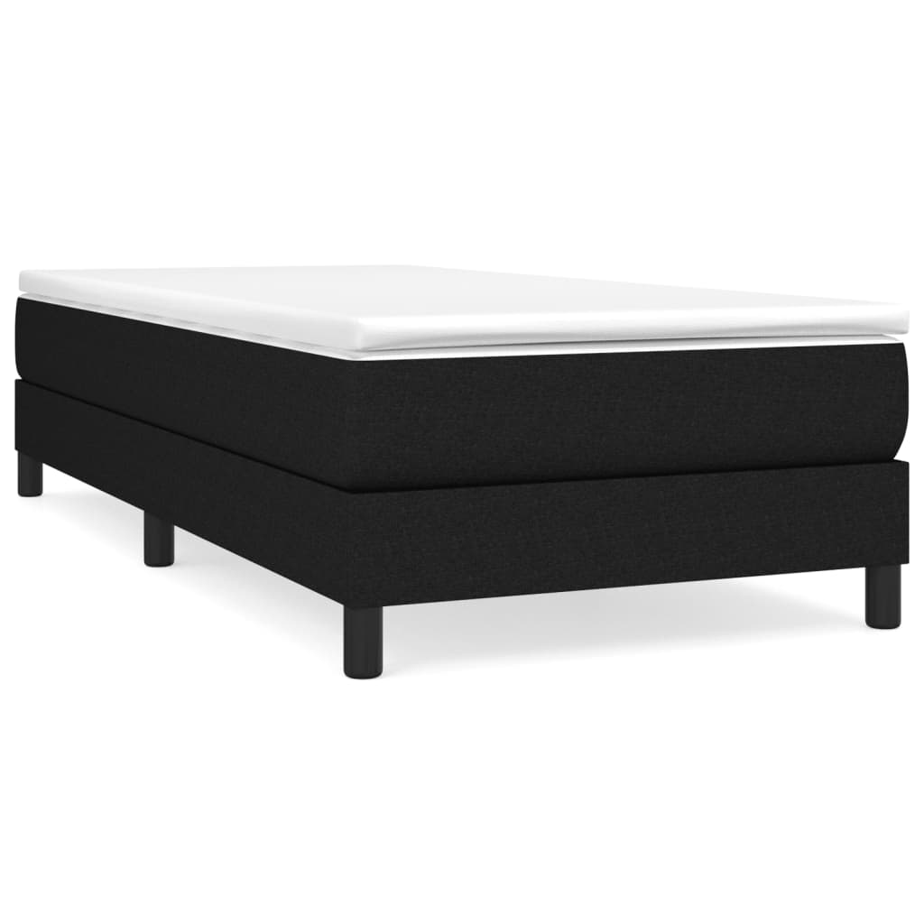 Boxspring sengeramme 90x200 cm stof sort