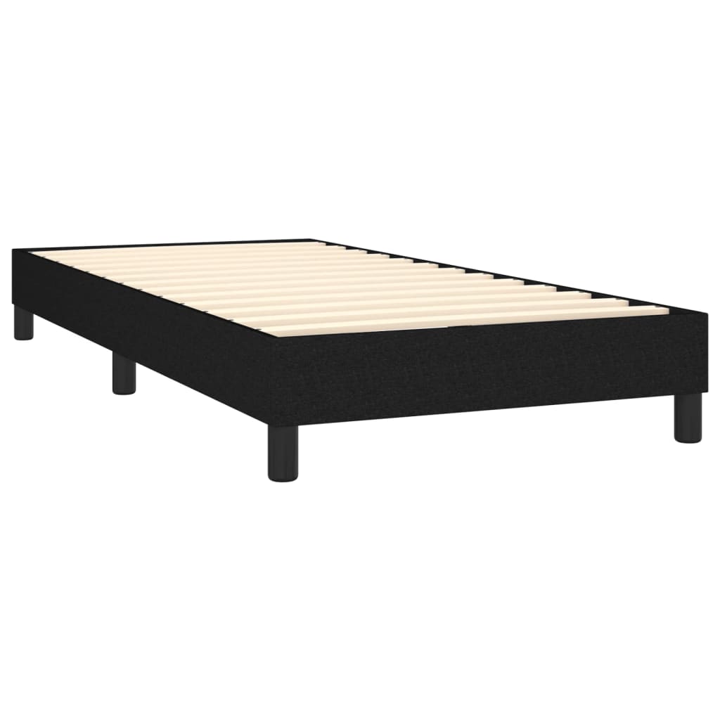 Boxspring sengeramme 90x200 cm stof sort