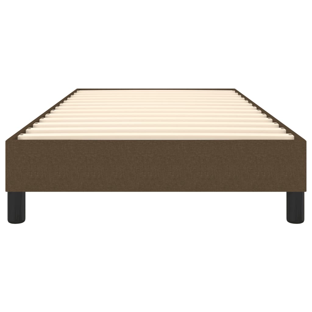 Boxspring sengeramme Mørkebrun 90x200 cm Stof