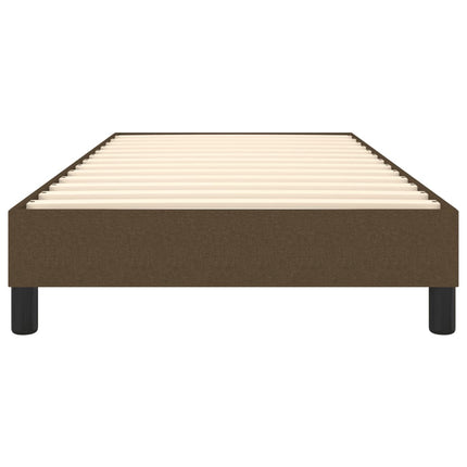 Boxspring sengeramme Mørkebrun 90x200 cm Stof
