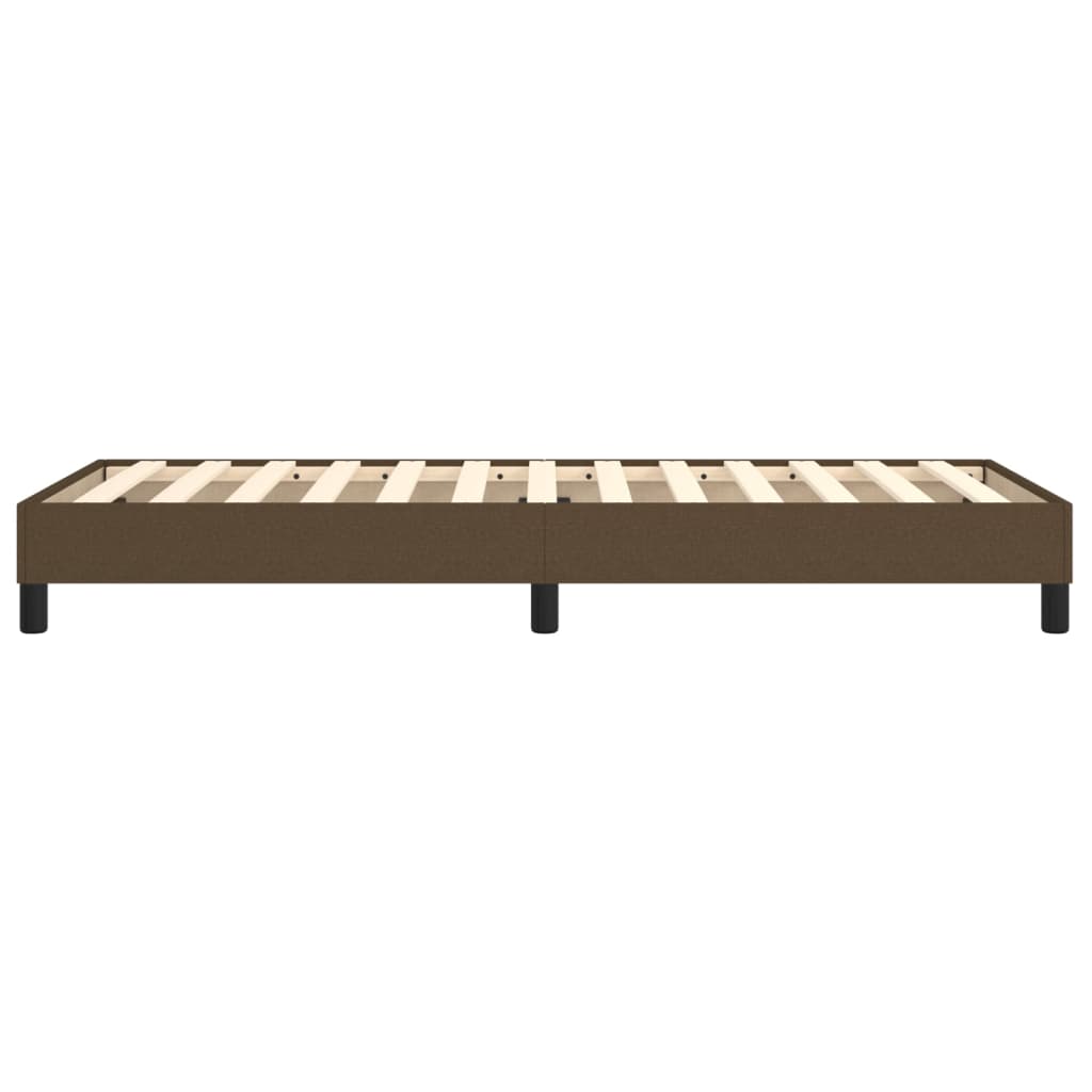 Boxspring sengeramme Mørkebrun 90x200 cm Stof