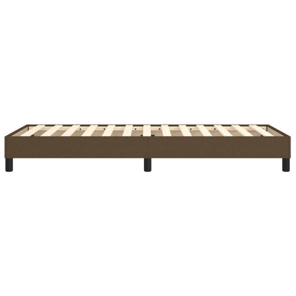 Boxspring sengeramme Mørkebrun 90x200 cm Stof