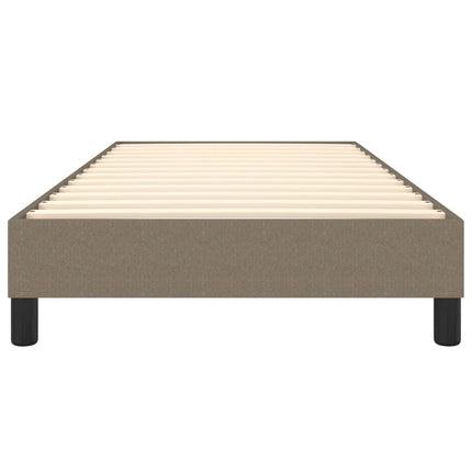 Boxspring sengeramme 90x200 cm stof gråbrun