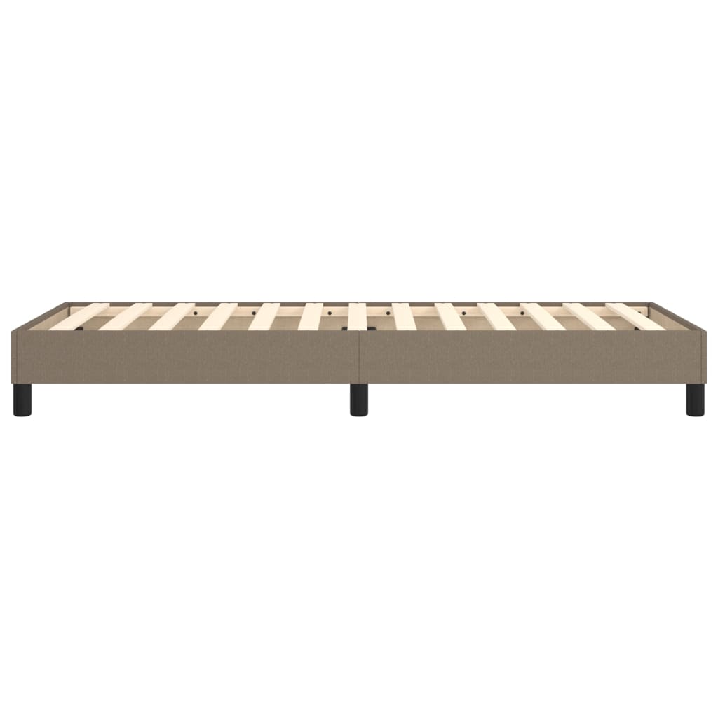 Boxspring sengeramme 90x200 cm stof gråbrun