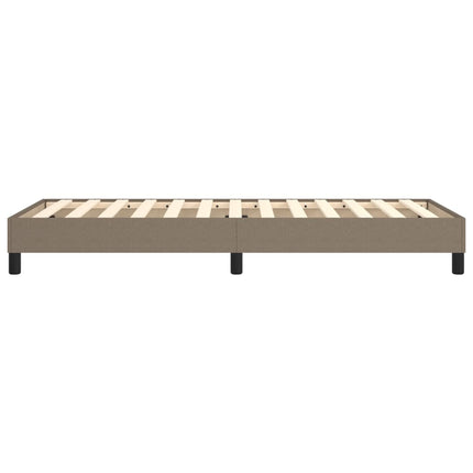 Boxspring sengeramme 90x200 cm stof gråbrun
