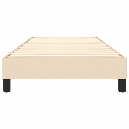 Boxspring sengeramme 90x200 cm stof cremefarvet