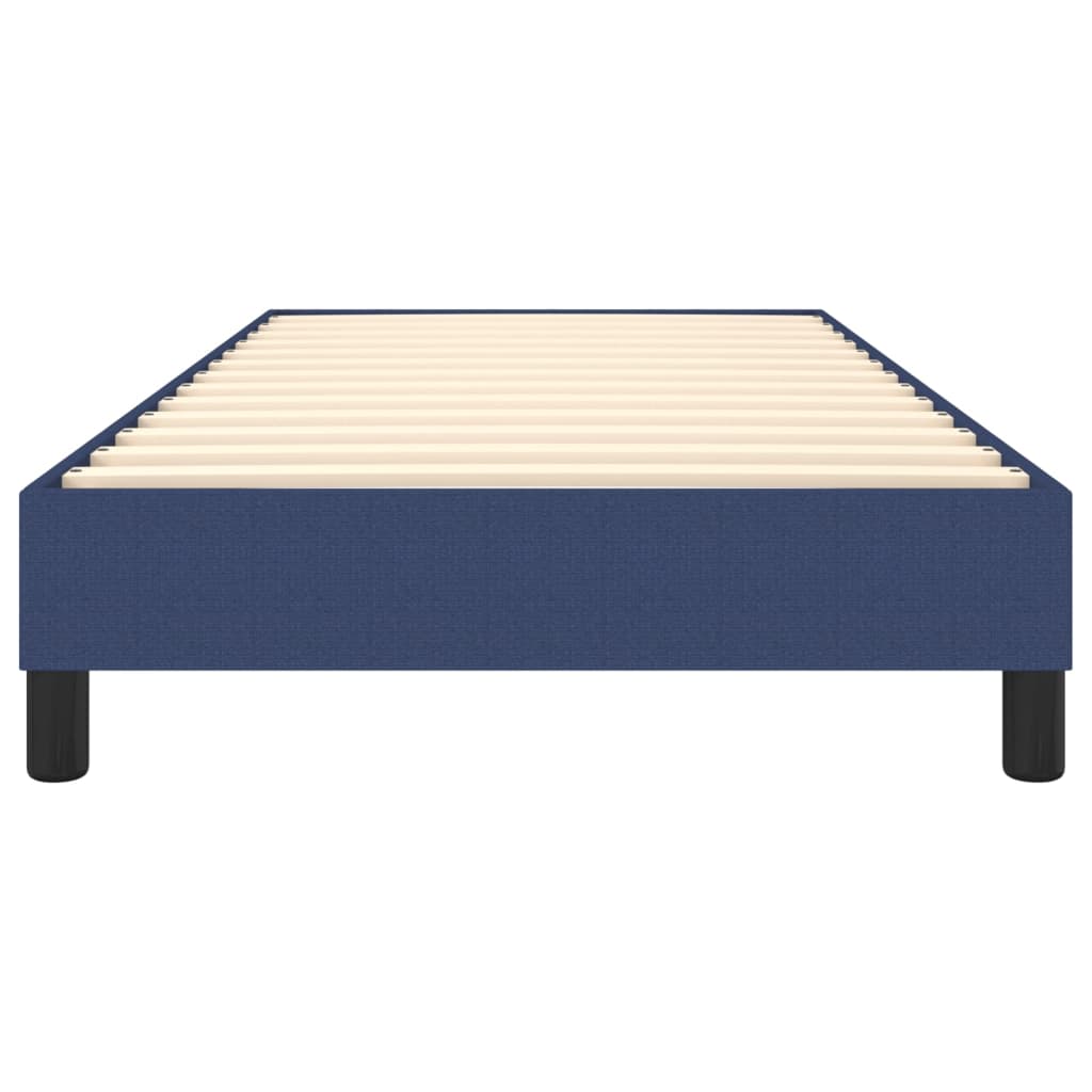 Boxspring sengeramme 90x200 cm stof blå