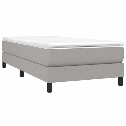 Boxspring sengeramme Lysegrå 100x200 cm Stof