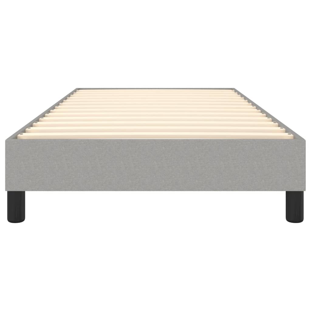 Boxspring sengeramme Lysegrå 100x200 cm Stof