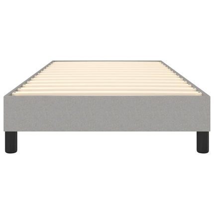 Boxspring sengeramme Lysegrå 100x200 cm Stof