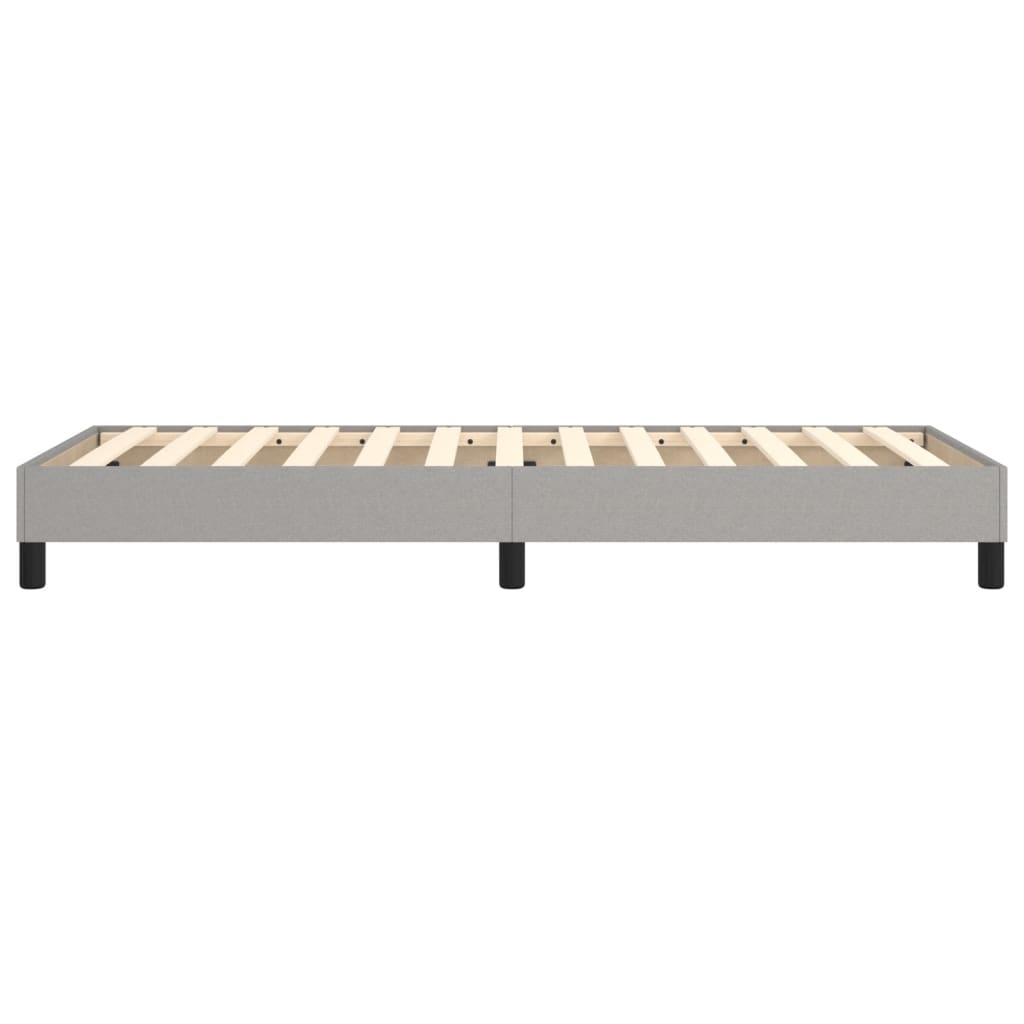 Boxspring sengeramme Lysegrå 100x200 cm Stof