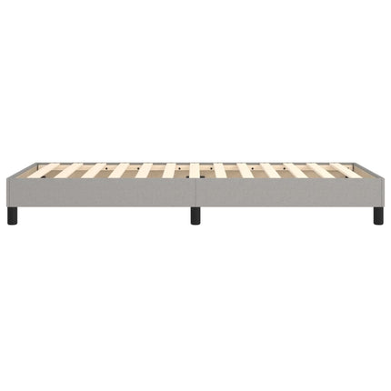 Boxspring sengeramme Lysegrå 100x200 cm Stof