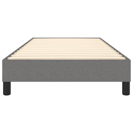 Boxspring sengeramme Mørkegrå 100x200 cm Stof