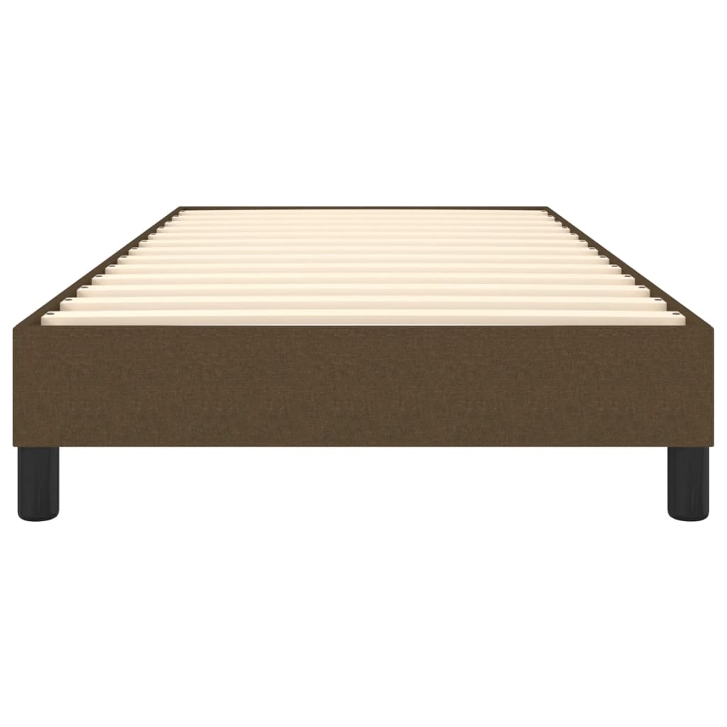 Boxspring sengeramme Mørkebrun 100x200 cm Stof