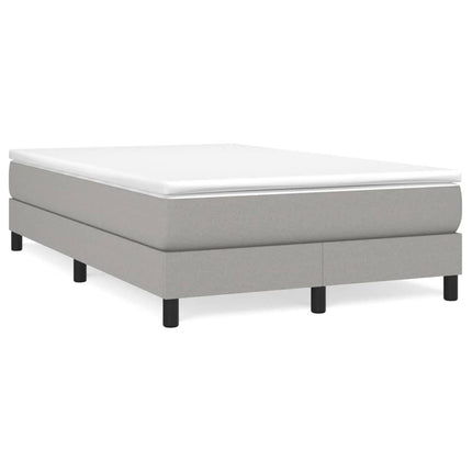Boxspring sengeramme Lysegrå 120x200 cm Stof