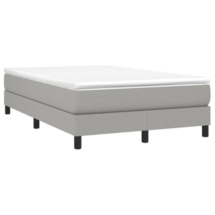 Boxspring sengeramme Lysegrå 120x200 cm Stof