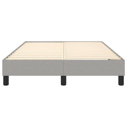 Boxspring sengeramme Lysegrå 120x200 cm Stof