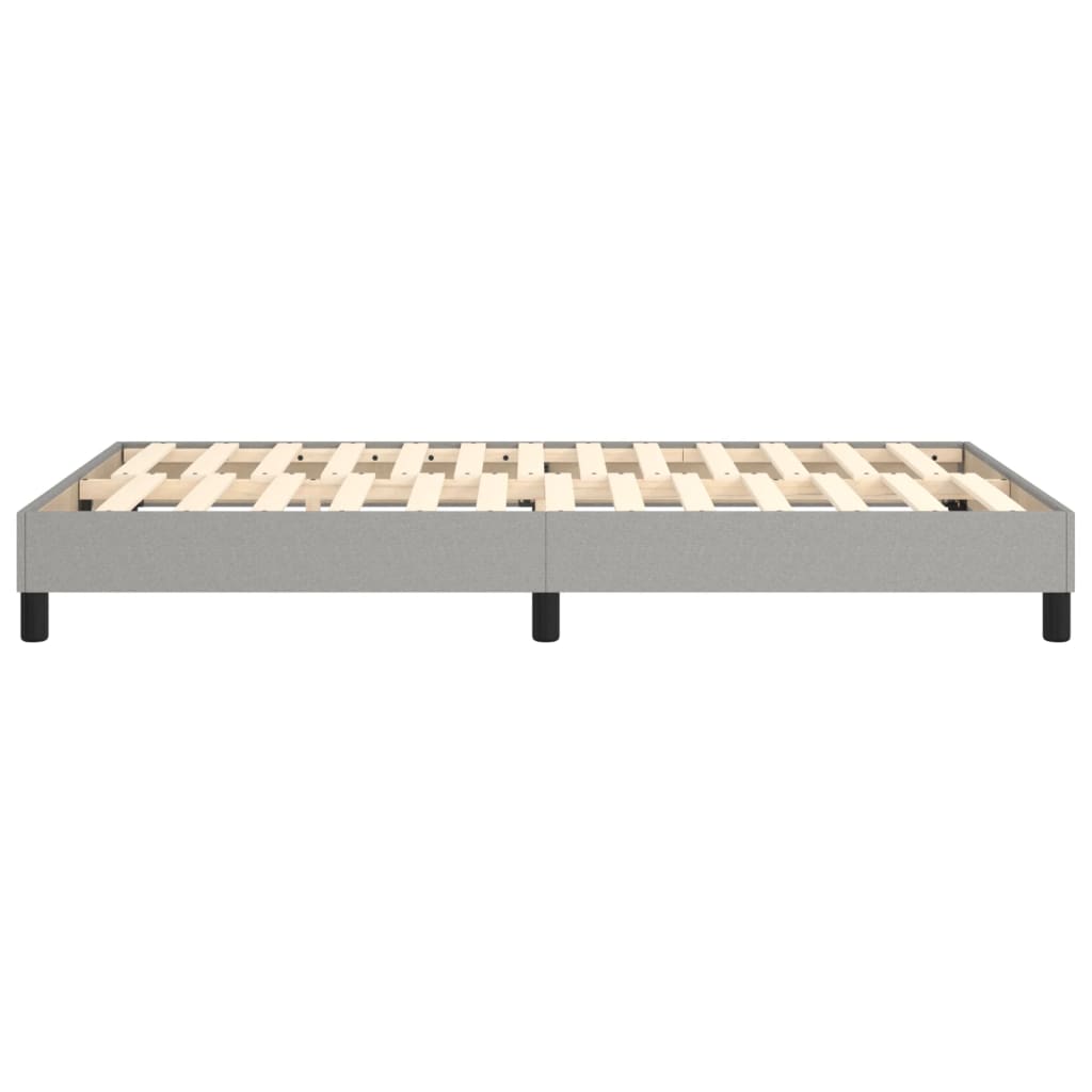 Boxspring sengeramme Lysegrå 120x200 cm Stof