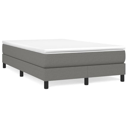 Boxspring sengeramme Mørkegrå 120x200 cm Stof