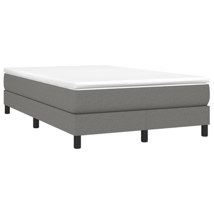 Boxspring sengeramme Mørkegrå 120x200 cm Stof