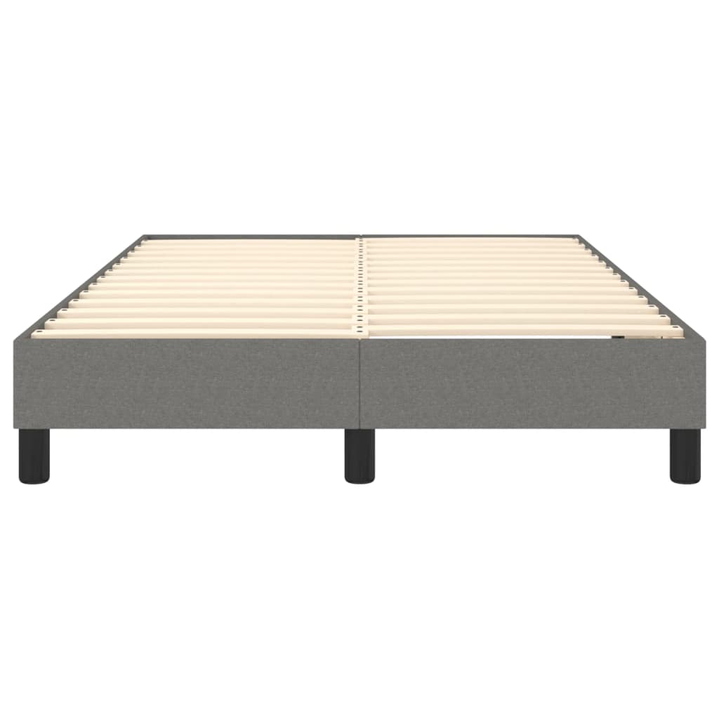 Boxspring sengeramme Mørkegrå 120x200 cm Stof