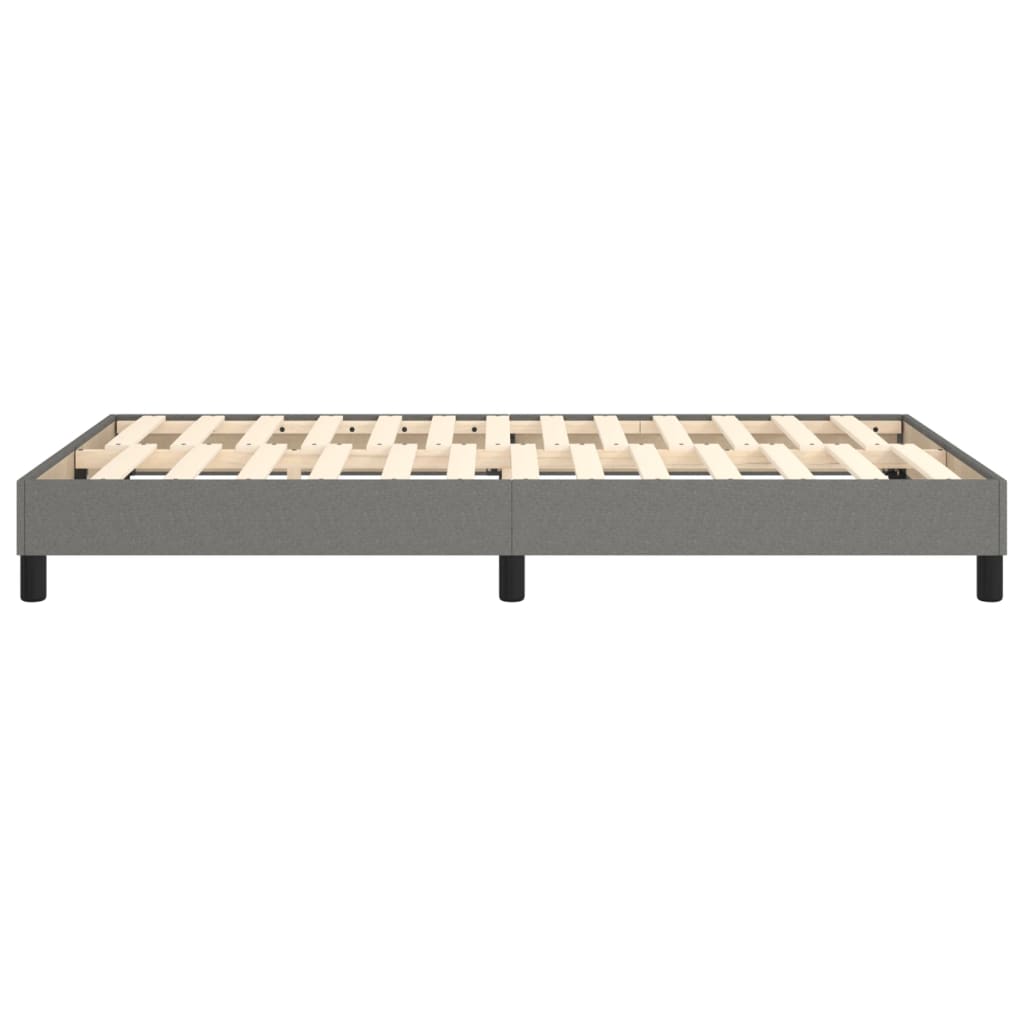 Boxspring sengeramme Mørkegrå 120x200 cm Stof
